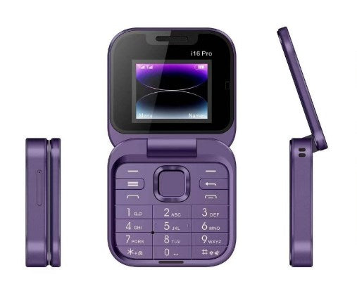 I16 Mini Dual SIM Non-Smart Flip Phone for Seniors