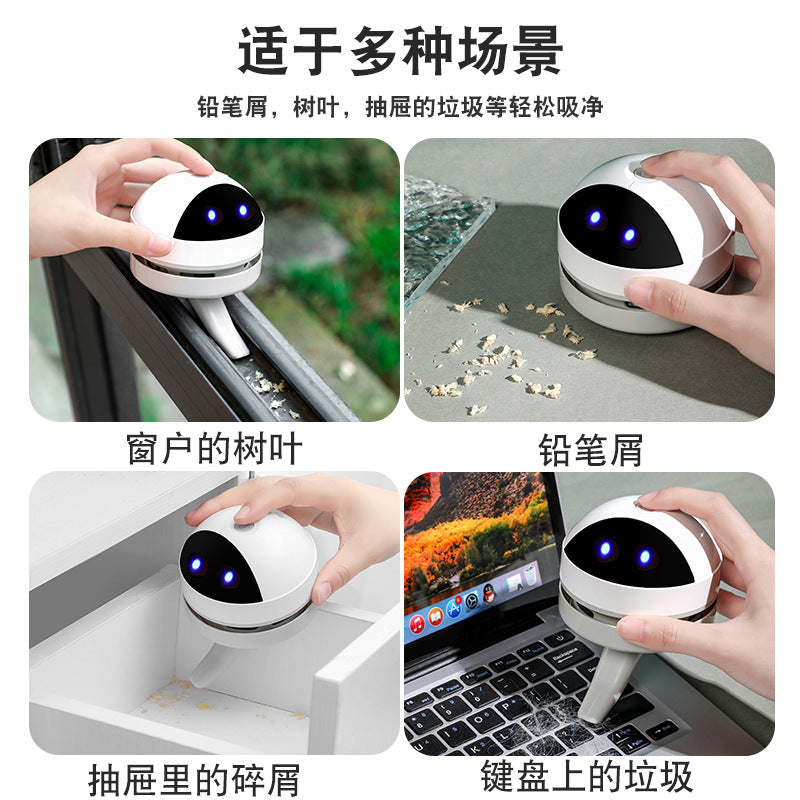 Mini Portable Desktop & Keyboard Vacuum Cleaner "Robot Buddy"